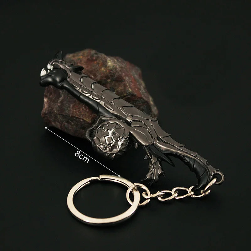 Valorant corpo a corpo reaver 2.0 karambit chaveiro para homem jogo periférico m4 samurai punhal modelo metal chaveiro pingente jóias presente