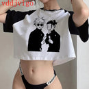 Camiseta gojo satoru, yuji itadori Anime jujutsu kaisen