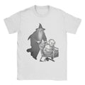 Camiseta Gandalf empurra gollumed em um carrinho de compras Filme O Senhor dos Anéis