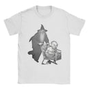 Camiseta Gandalf empurra gollumed em um carrinho de compras Filme O Senhor dos Anéis