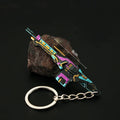 Valorant corpo a corpo reaver 2.0 karambit chaveiro para homem jogo periférico m4 samurai punhal modelo metal chaveiro pingente jóias presente