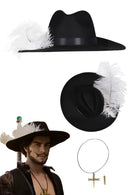 Chapéu e Colar Mihawk anime One Piece