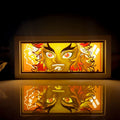 Luminária de luz em papel diversos anime