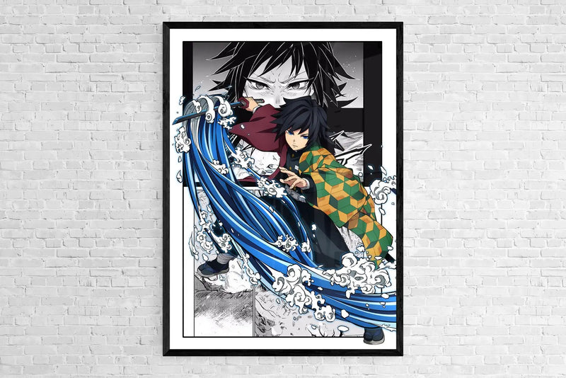 Quadro estilo manga Anime Demon Slayer