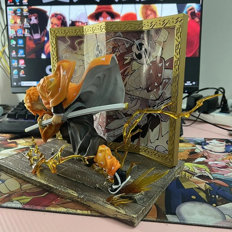 Action figure Agatsuma Zenitsu Anime Demon Slayer 24cm