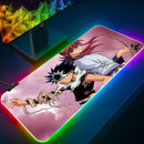 Mouse Pad RGB LED Brilhante, Teclado PC Gamer Anime Yuyu hakusho