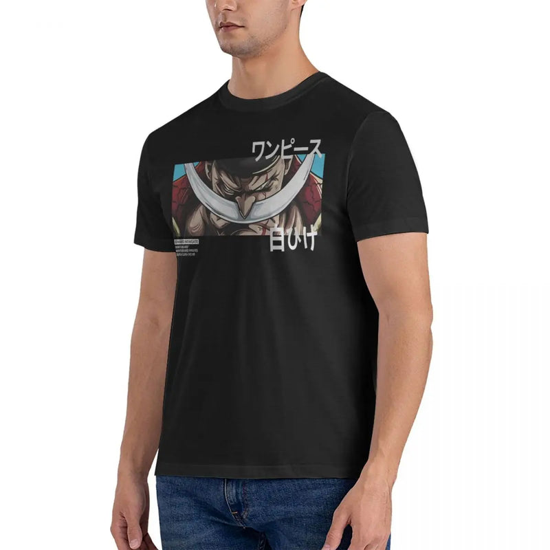 Camisetas com Barba Branca Anime One piece, 4XL, 5XL