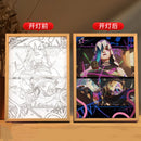 Quadro Jinx néon Led noturno Arcano