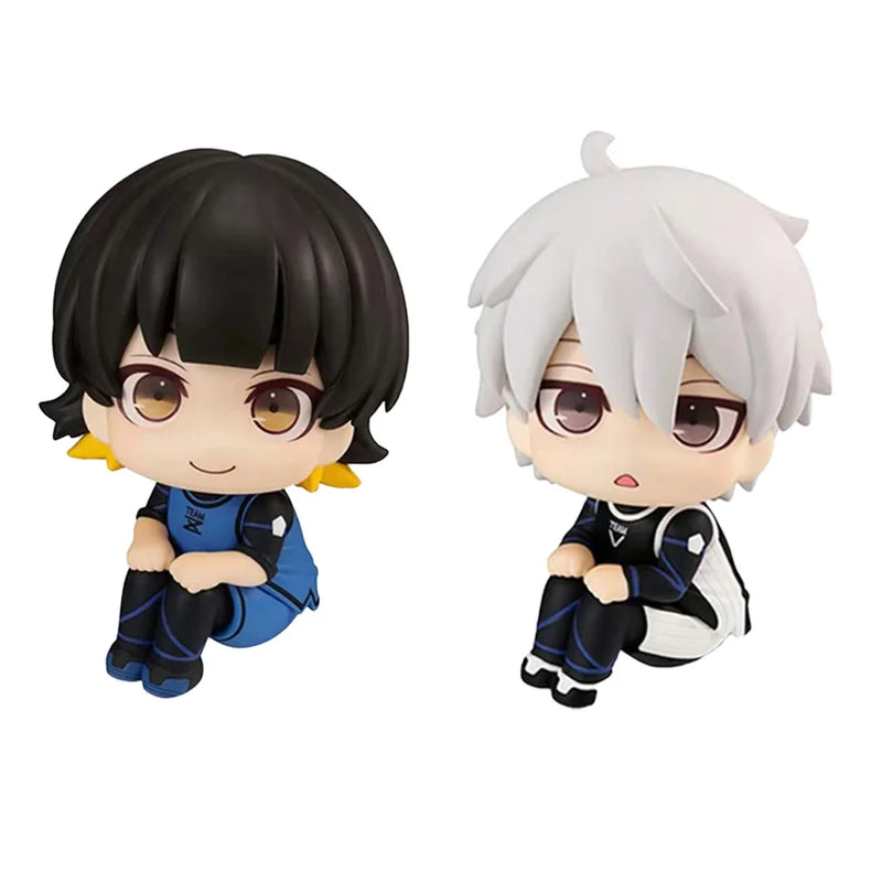 Blue Lock Action Figures para Crianças, Isagi, Yoichi, Bachira, Meguru, Estatueta Versão Q, Modelo Colecionável PVC, Brinquedos de Boneca, Presentes