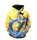 Moletom Goku 3D com capuz Anime Dragon Ball