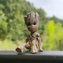 Action figure groot do guardiões da galáxia 6cm
