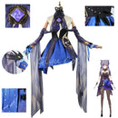 Cosplay Keqing jogo/Anime Genshin Impact