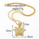 Colar Gengar Anime Pokémon Hip Hop Pingente De Metal