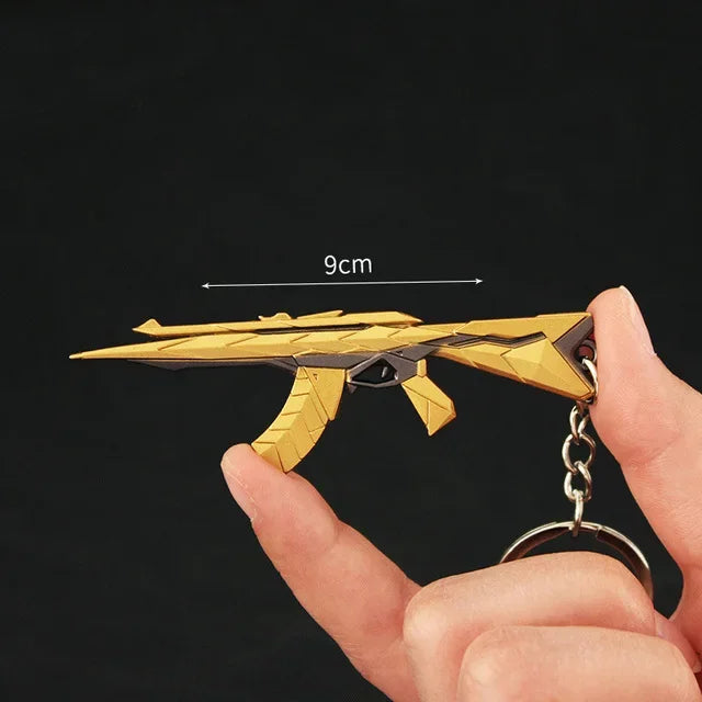 Valorant corpo a corpo reaver 2.0 karambit chaveiro para homem jogo periférico m4 samurai punhal modelo metal chaveiro pingente jóias presente