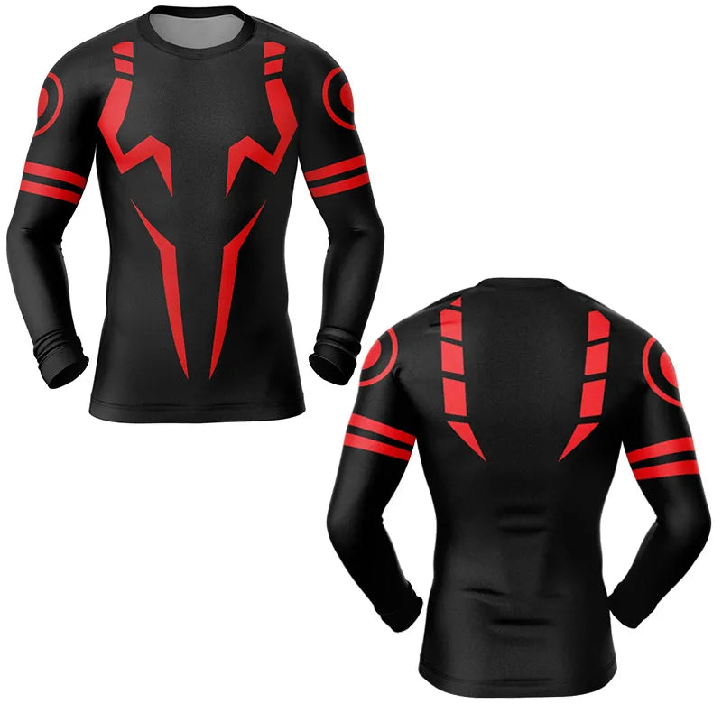Camiseta compressão Sukuna 3d premium Anime Jujutsu Kaisen