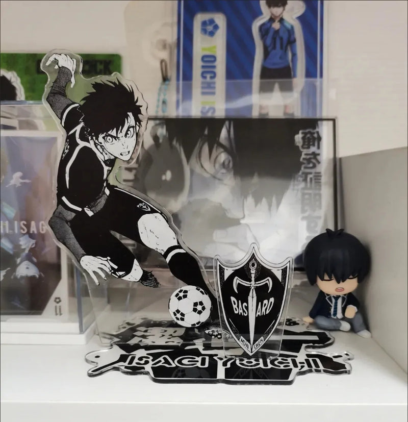 Isagi yoichi figuras de brinquedo acrílico suporte firefly anime modelo figura de ação ornamento crianças coleção bloqueio azul amigo presente