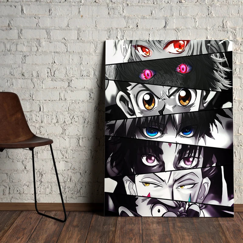 Quadro Decorativo de Parede Anime Olho Art Print Poster