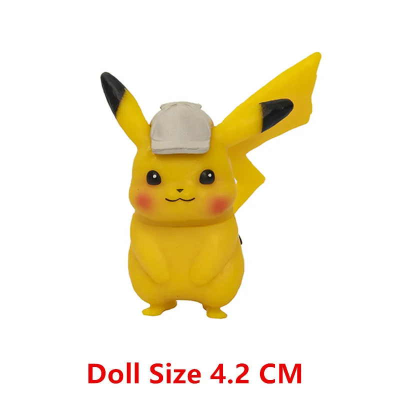 Action Figure Pikachu, Mewtwo, Charmander, Blastoise, Gurado Anime Pokemon, 4-13cm