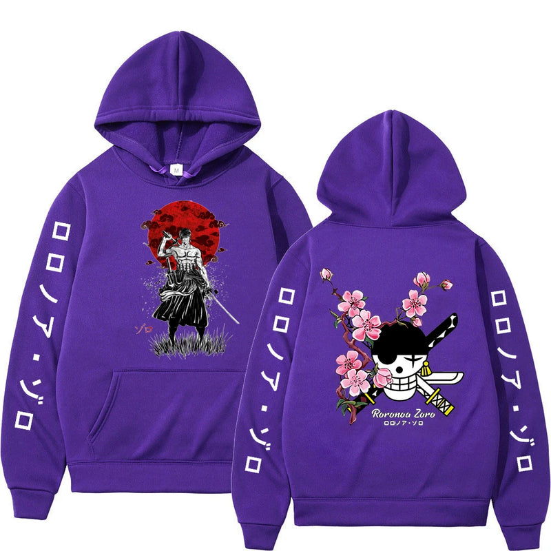 Moletom Anime One piece, Luffy, Roronoa, Zoro, Sanji, Estilo Harajuku, 1 peça