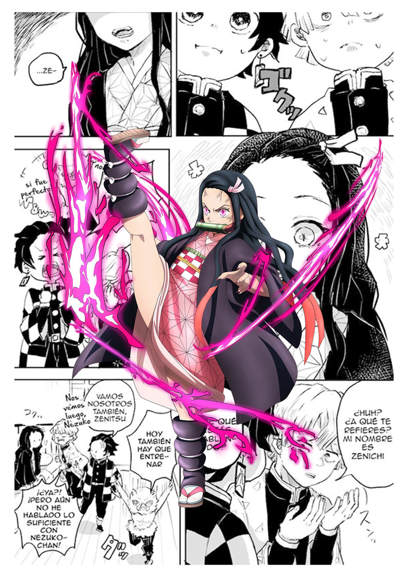 Quadro estilo manga Anime Demon Slayer