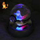 Figura Crystal Ball 3D  Pokeball, Rayquaza, Umbreon, Mew, Gengar, Idéia, Vulpix LeD