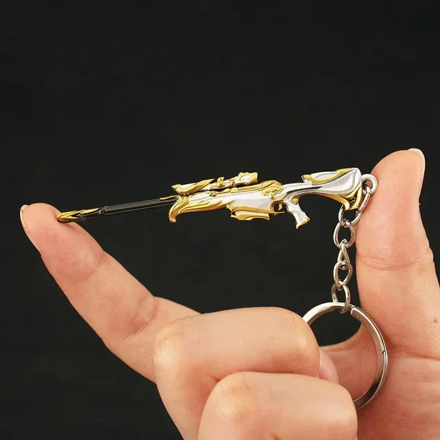Valorant corpo a corpo reaver 2.0 karambit chaveiro para homem jogo periférico m4 samurai punhal modelo metal chaveiro pingente jóias presente