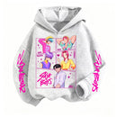 Moletom com capuz com zíper Anime kpop huntrix Demon Hunters