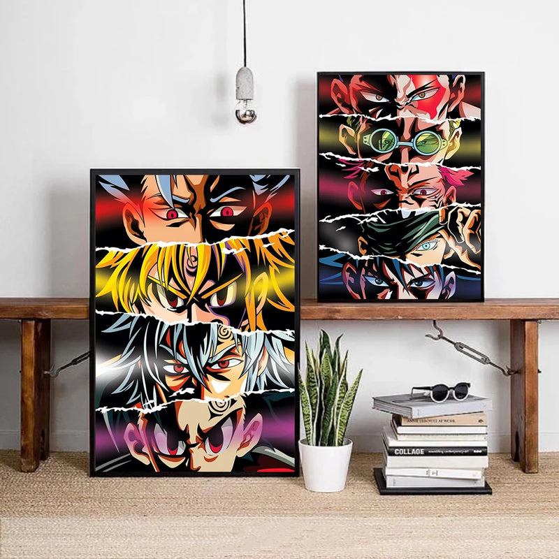 Quadro Character Eyes Wall Art Poster