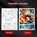 Quadro em led night Anime Demon Slayer :Kimetsu não Yaiba