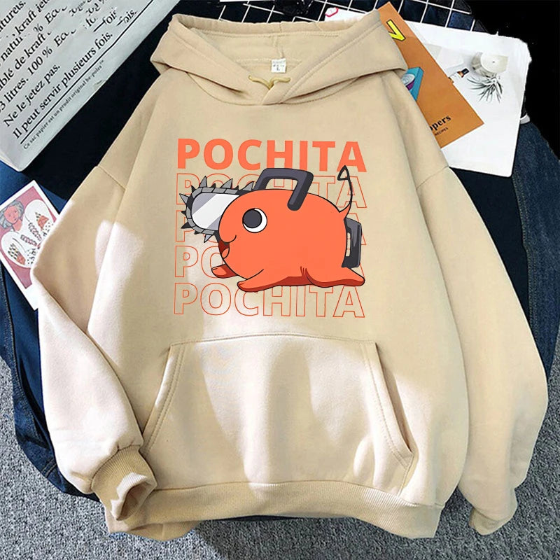 Moletom estilo canguru Pochita