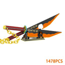 Katana demon slayer kamado tanjirou katana nichirin Moc 1478 pçs