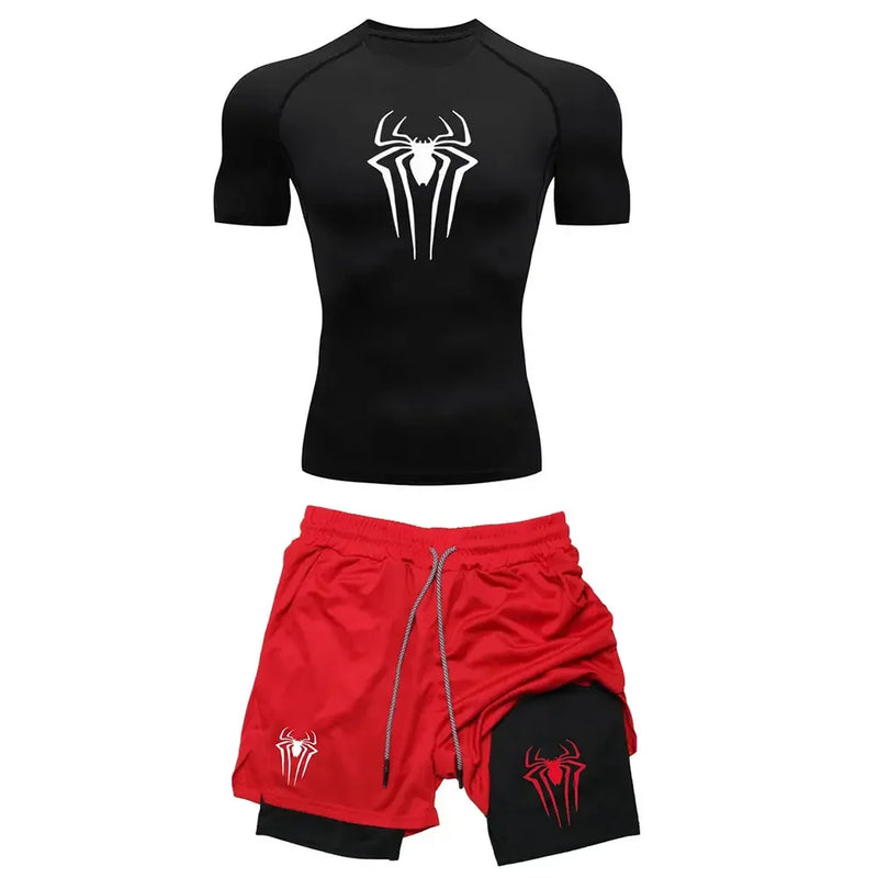 Camiseta compressão Homem Aranha