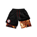 Shorts de compressão Anime Demon slayer