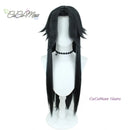 Peruca fatui harbinger Game genshin impacto, 80cm