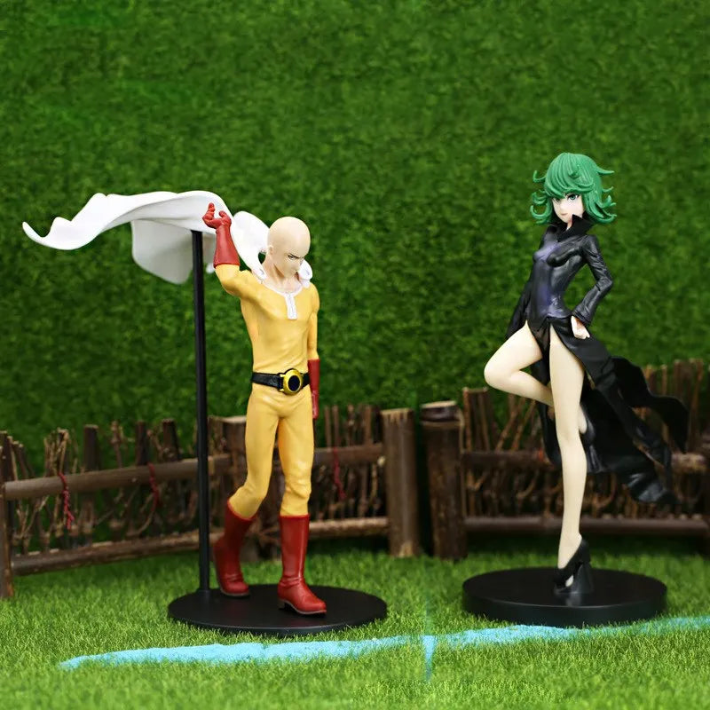 Action Figure Saitama/Tatsumaki de anime de One PUNCH man 18 cm