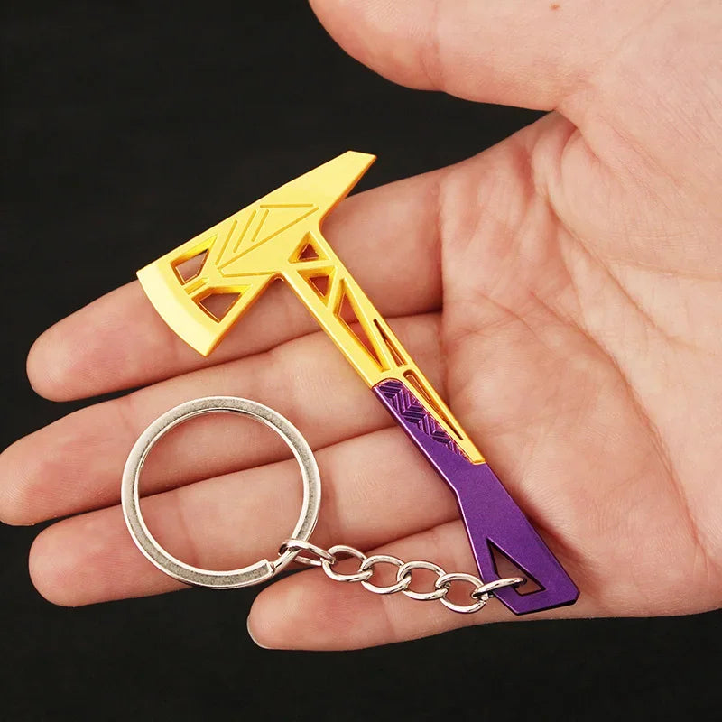 Valorant corpo a corpo reaver 2.0 karambit chaveiro para homem jogo periférico m4 samurai punhal modelo metal chaveiro pingente jóias presente