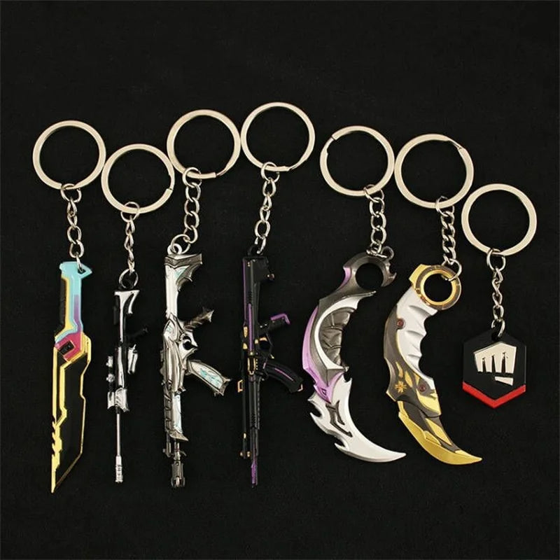 chaveiro karambit faca llavero metal Game Valorant