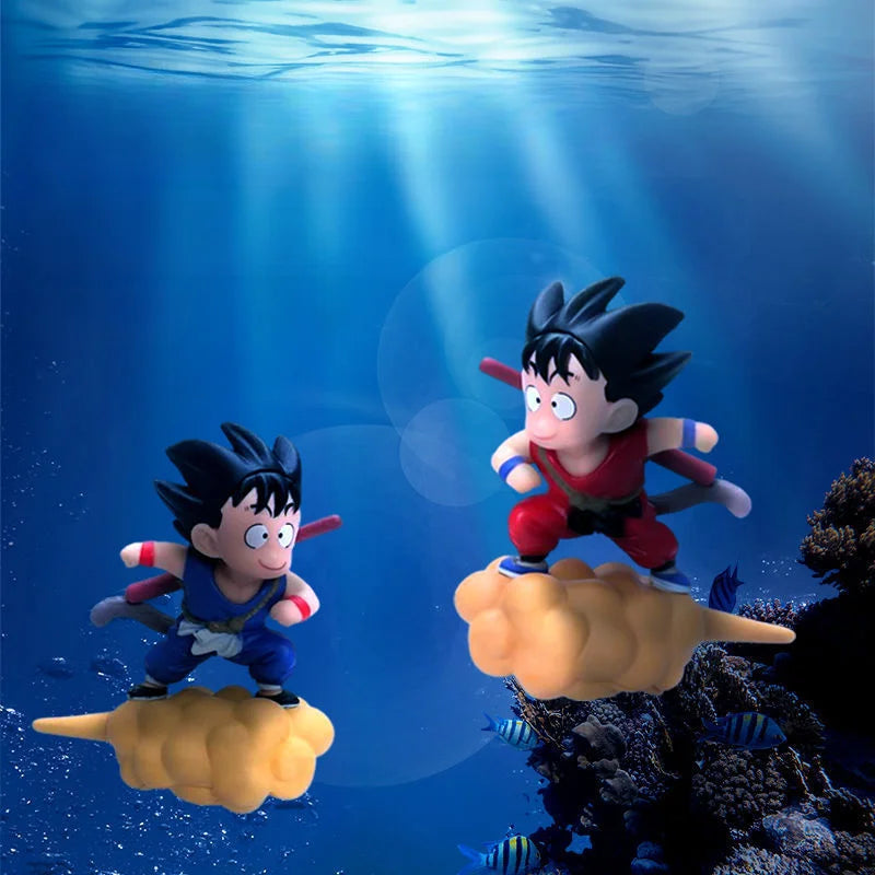 Goku Flutuante Aquário Anime Dragon Ball