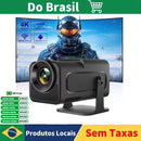 Projetor Portátil Inteligente Android 11, HD, 1080x1080P, 4K, WiFi6, BT5, 390ANSI, HY320