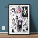 Quadro 7 Sete Pecados Capitais estilo Manga Anime Nanatsu no Taizai