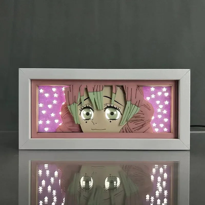 Light Box Led Papel 3D Anime Demon Slayer