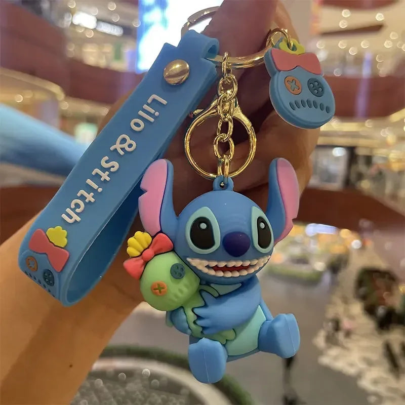 chaveiro mickey, stitch & xepa