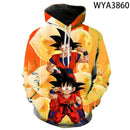 Moletom Goku 3D com capuz Anime Dragon Ball