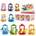 Action figure evolução da evee espeon, sylveon, glaceon, leafeon, vaporeon, umbreon, flareon Anime pokemon