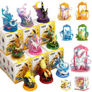 Action figure evolução da evee espeon, sylveon, glaceon, leafeon, vaporeon, umbreon, flareon Anime pokemon