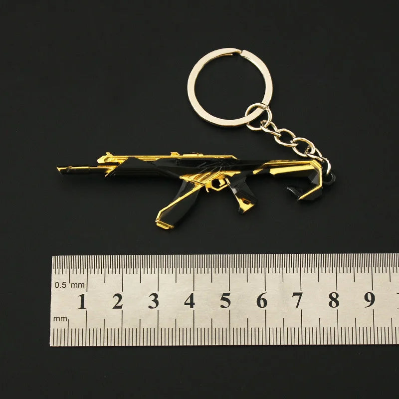 Valorant corpo a corpo reaver 2.0 karambit chaveiro para homem jogo periférico m4 samurai punhal modelo metal chaveiro pingente jóias presente