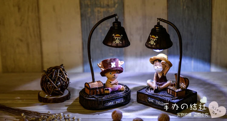 Luminaria monkey d. Luffy e Tony Tony Chopper Anime One piece 10x7.5x17cm