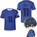 Camiseta futebol do time Blue Lock