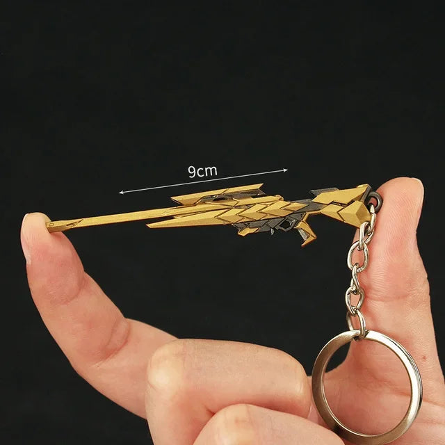 Valorant corpo a corpo reaver 2.0 karambit chaveiro para homem jogo periférico m4 samurai punhal modelo metal chaveiro pingente jóias presente