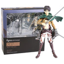 Action Figures Eren Jaeger,  Mikasa,Levi Ackerman Anime attack on titan